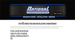 Desktop Screenshot of nationalsignco.com