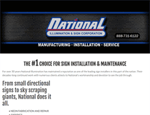 Tablet Screenshot of nationalsignco.com